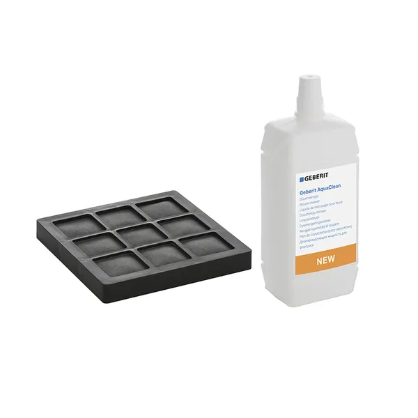 Sett med kullfilter og desinfeksjonsvæske til AquaClean Dusj-WC 8000+