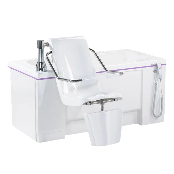 Alera badekar med stol, benløfter, fast høyde