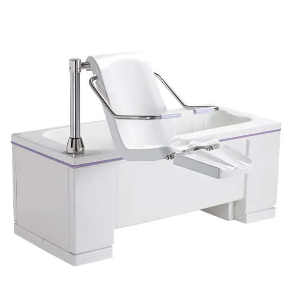 Ezion badekar med stol, benløfter, høyderegulerbart