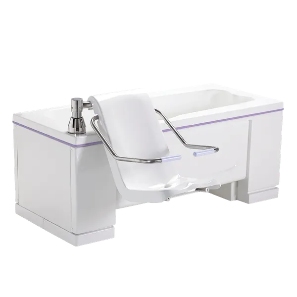 Gentona badekar med stol, høyderegulerbart