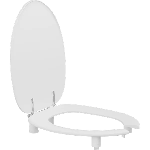 Dania 50 mm forhøyet toalettsete med åpen front