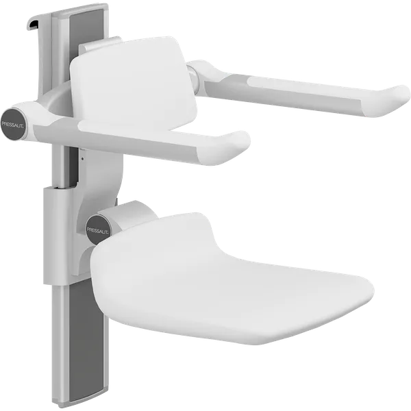 PLUS dusjsete 310, manuell høyderegulering, sideregulerbart