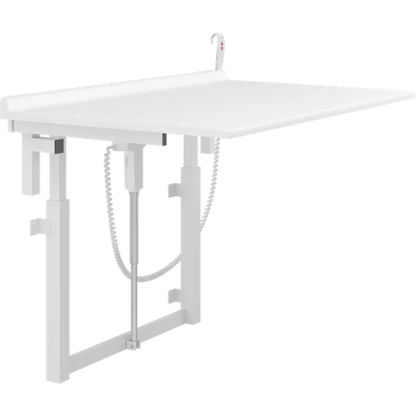 Veggmontert stellebord, oppfellbart