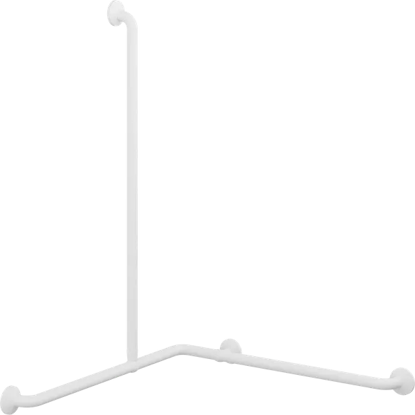 PLUS håndgrepshjørne med loddrett grep/dusjstang