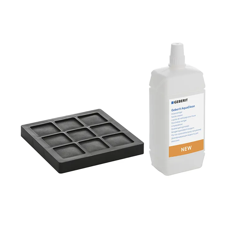 Sett med kullfilter og desinfeksjonsvæske til AquaClean Dusj-WC 8000+