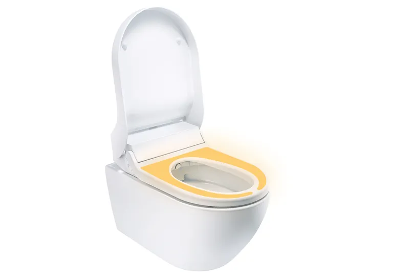 Geberit AquaClean Tuma Comfort sete og toalettskål, vegghengt