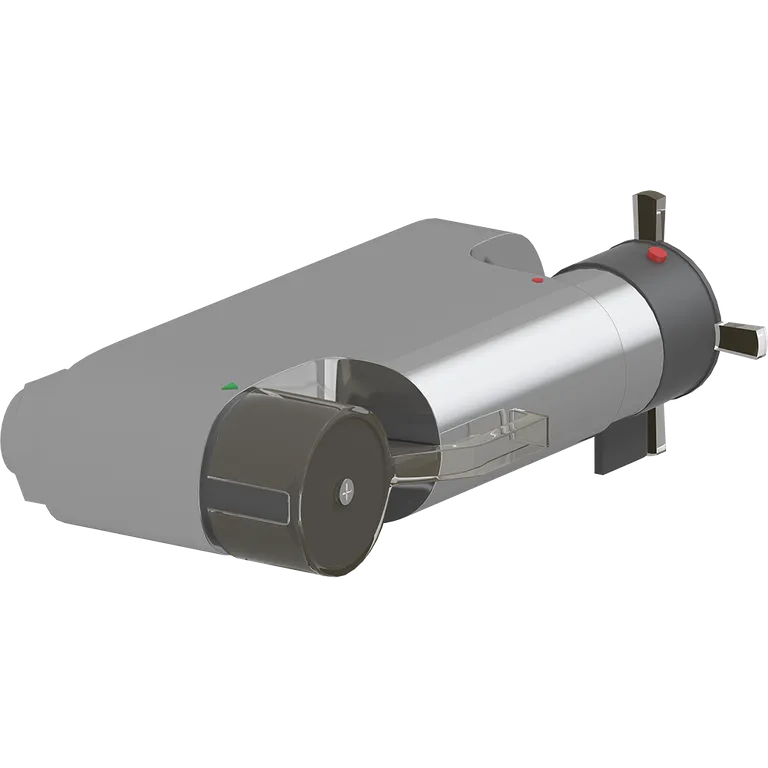 Dusjarmatur med termostat og lange grep