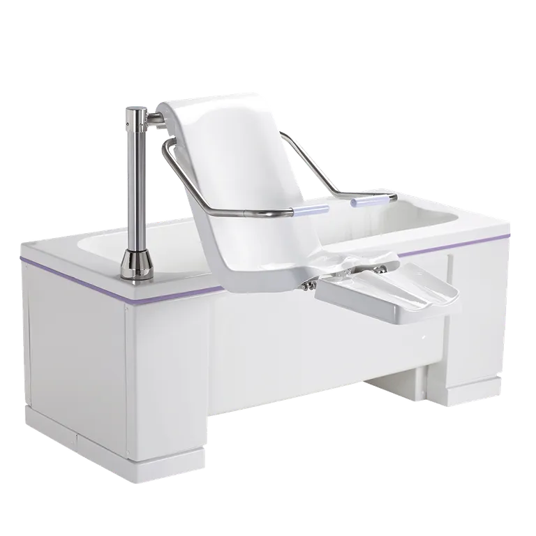 Ezion badekar med stol, benløfter, høyderegulerbart