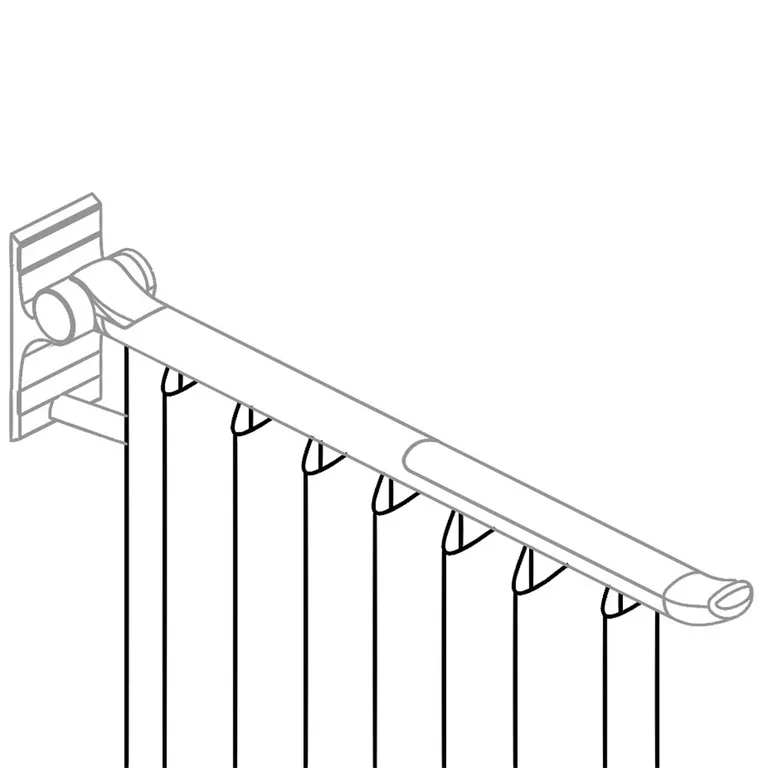 Dusjforheng til PLUS toalettstøtter