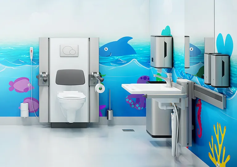 PLUS servantoppheng, elektrisk høyderegulering, sideregulerbart