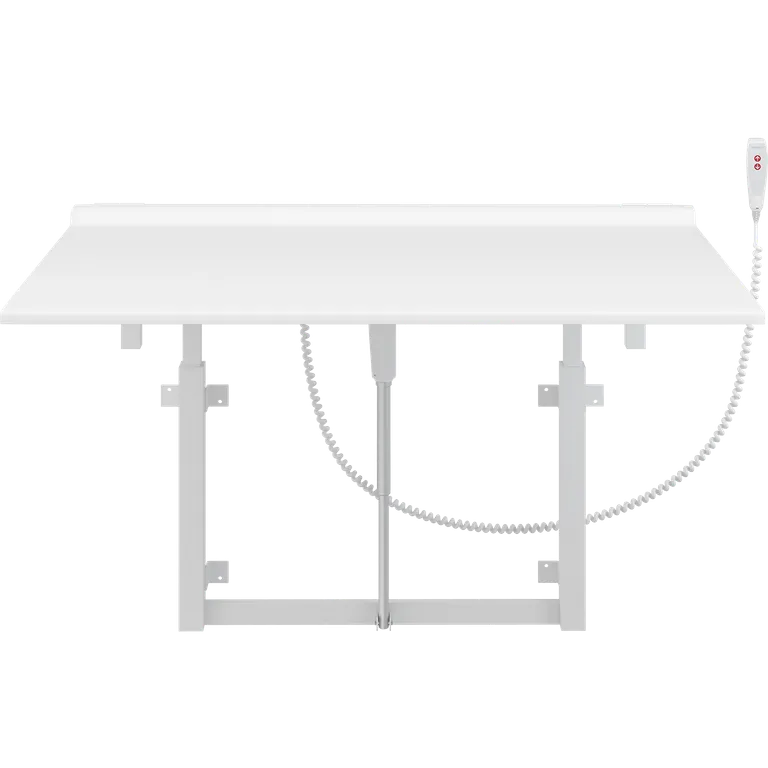 Veggmontert stellebord, oppfellbart