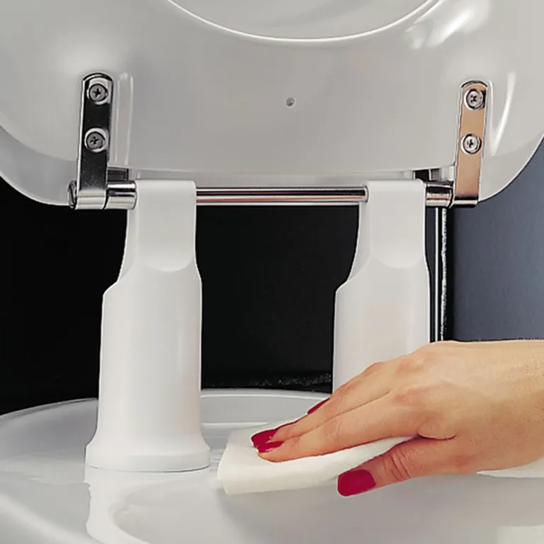 Dania 100 mm forhøyet toalettsete med åpen front, hvit, med lokk