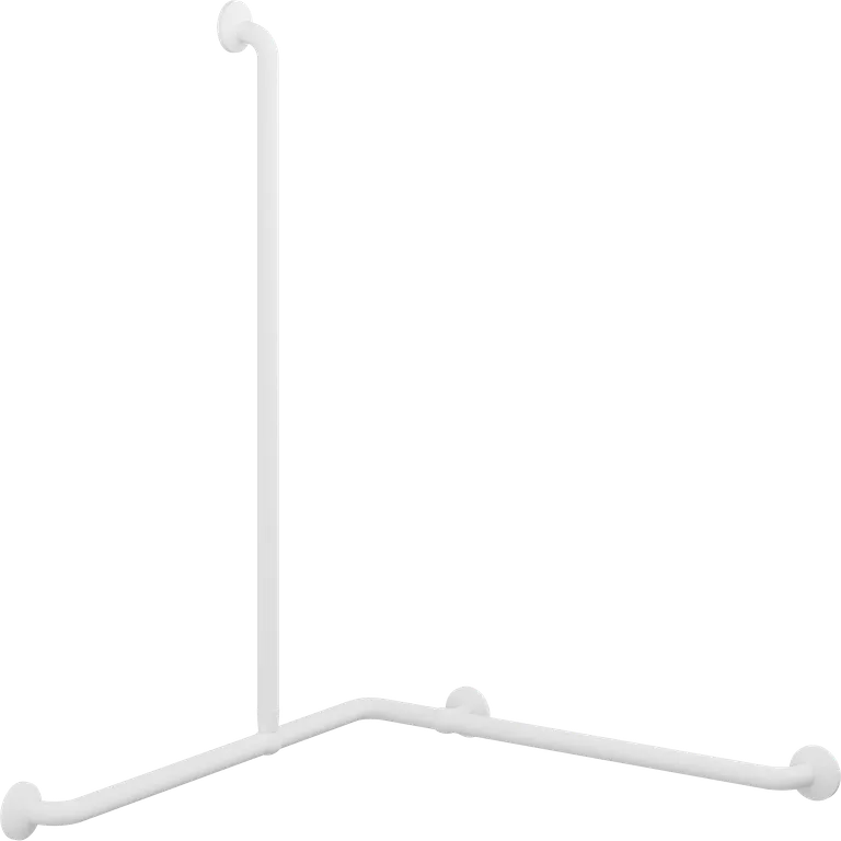 PLUS håndgrepshjørne med loddrett grep/dusjstang